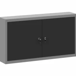 vidaXL Werkzeugschrank mit Regal Schwarz und Grau 50 x 20 x 55 cm