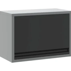 vidaXL Werkzeugschrank mit Speicher Schwarz und Grau 50 x 25 x 35 cm