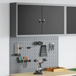 vidaXL Werkzeugschrank-Set 3 pcs Schwarz Pulverbeschichteter Stahl