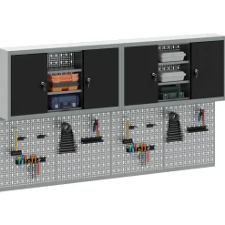 vidaXL Werkzeugschrank-Set 6 pcs Schwarz Pulverbeschichteter Stahl