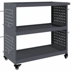 vidaXL Werkzeugwagen Anthrazit 75 x 35 x 73 cm Kaltgewalzter Stahl