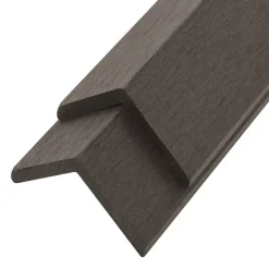 vidaXL Winkelleisten 5 Stk. WPC 170 cm Dunkelbraun