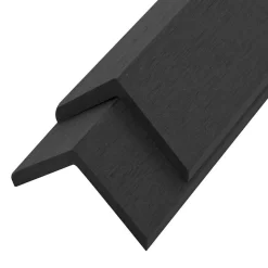 vidaXL Winkelleisten 5 Stk. WPC 170 cm Schwarz