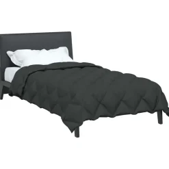 vidaXL Winterbettdecke Anthrazit 135 x 200 cm Mikrofaser