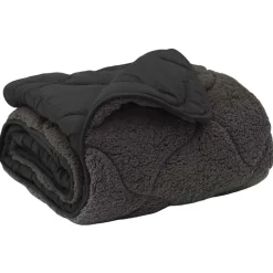 vidaXL Winterbettdecke Gepolstert Anthrazit 135 x 200 cm