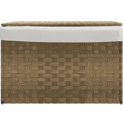 vidaXL Wäschekorb mit Deckel 55,5x35x34 cm Poly Rattan