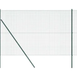 vidaXL Zaunpfosten Grün 10 x 1,6 m (12 x 12 mm Maschenweite)