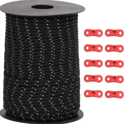 vidaXL Zeltleine Reflektierend mit Seilspannern 50 m 3 mm