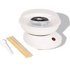 vidaXL Zuckerwattemaschine 480 W Weiß