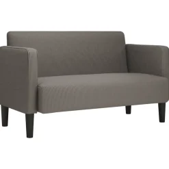 vidaXL Zweisitzer-Sofa Hellgrau 109 cm Cordstoff