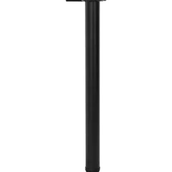 4x höhenverstellbares Tischbein Schwarz 710 mm